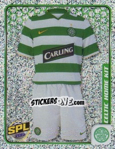 Sticker Celtic Home Kit - Scottish Premier League 2009-2010 n. 41 - Panini