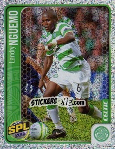 Sticker Landry Nguemo - Scottish Premier League 2009-2010 n. 58 - Panini
