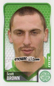 Sticker Scott Brown - Scottish Premier League 2009-2010 n. 59 - Panini