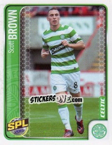 Sticker Scott Brown - Scottish Premier League 2009-2010 n. 60 - Panini