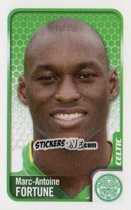 Sticker Marc-Antoine Fortune - Scottish Premier League 2009-2010 n. 73 - Panini