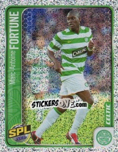 Sticker Marc-Antoine Fortune - Scottish Premier League 2009-2010 n. 74 - Panini
