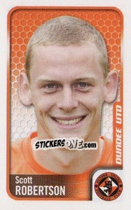 Sticker Scott Robertson - Scottish Premier League 2009-2010 n. 98 - Panini
