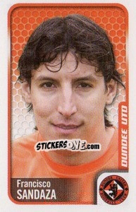 Sticker Francisco Sandaza - Scottish Premier League 2009-2010 n. 110 - Panini