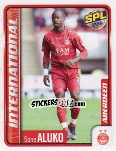 Sticker Sone Aluko - Scottish Premier League 2009-2010 n. 114 - Panini