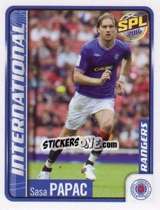 Cromo Sasa Papac - Scottish Premier League 2009-2010 - Panini