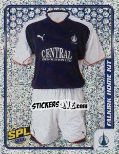 Sticker Falkirk Home Kit - Scottish Premier League 2009-2010 n. 127 - Panini