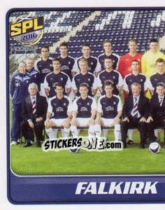 Cromo Falkirk Squad - Part 1 - Scottish Premier League 2009-2010 - Panini