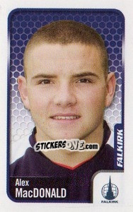 Figurina Alex MacDonald - Scottish Premier League 2009-2010 - Panini