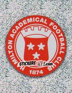 Sticker Hamilton Academical Club Badge - Scottish Premier League 2009-2010 n. 163 - Panini