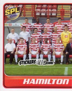 Sticker Hamilton Academical Squad - Part 1 - Scottish Premier League 2009-2010 n. 166 - Panini