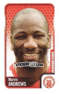 Sticker Marvin Andrews - Scottish Premier League 2009-2010 n. 178 - Panini