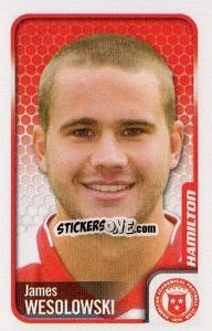 Sticker James Wesolowski - Scottish Premier League 2009-2010 - Panini