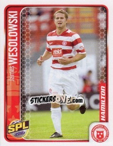 Cromo James Wesolowski - Scottish Premier League 2009-2010 - Panini