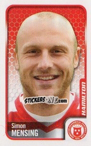 Sticker Simon Mensing - Scottish Premier League 2009-2010 n. 188 - Panini