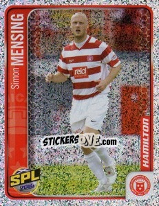 Sticker Simon Mensing - Scottish Premier League 2009-2010 n. 189 - Panini