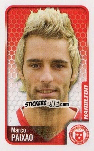 Figurina Marco Paixao - Scottish Premier League 2009-2010 - Panini