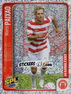 Figurina Marco Paixao - Scottish Premier League 2009-2010 - Panini