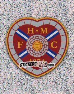 Cromo Heart of Midtothian Club Badge - Scottish Premier League 2009-2010 - Panini