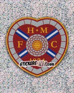 Sticker Heart of Midtothian Club Badge - Scottish Premier League 2009-2010 n. 200 - Panini