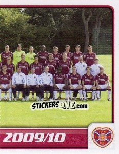 Cromo Heart of Midtothian Squad - Part 2 - Scottish Premier League 2009-2010 - Panini