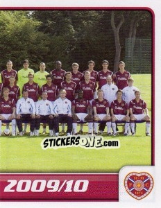Sticker Heart of Midtothian Squad - Part 2 - Scottish Premier League 2009-2010 n. 204 - Panini