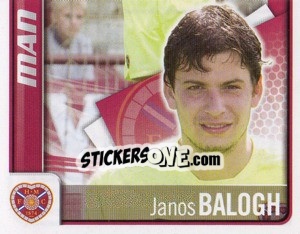 Sticker Janos Balogh - Part 2 - Scottish Premier League 2009-2010 - Panini