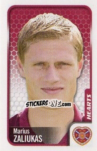 Sticker Marius Zaliukas - Scottish Premier League 2009-2010 n. 215 - Panini
