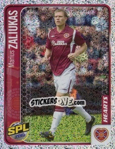 Cromo Marius Zaliukas - Scottish Premier League 2009-2010 - Panini