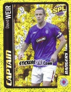 Sticker David Weir - Scottish Premier League 2009-2010 - Panini