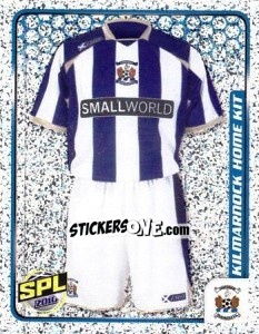 Sticker Kilmarnock Home Kit - Scottish Premier League 2009-2010 n. 287 - Panini