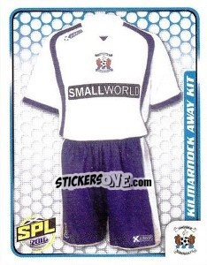 Sticker Kilmarnock Away Kit - Scottish Premier League 2009-2010 - Panini