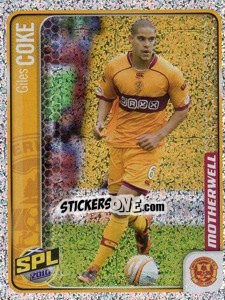Sticker Giles Coke - Scottish Premier League 2009-2010 n. 341 - Panini