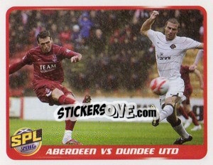 Sticker Aberdeen vs Dundee United - Scottish Premier League 2009-2010 - Panini