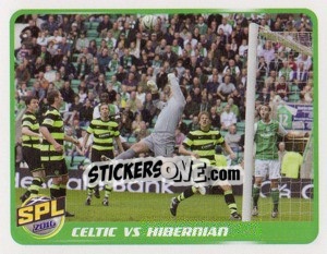 Sticker Celtic vs Hibernian - Scottish Premier League 2009-2010 n. 361 - Panini