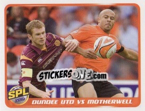 Sticker Dundee United vs Motherwell - Scottish Premier League 2009-2010 n. 362 - Panini