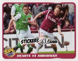 Figurina Heart of Midtothian vs Hibernian - Scottish Premier League 2009-2010 - Panini