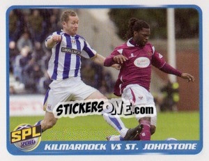 Sticker Kilmarnock vs ST Johnstone - Scottish Premier League 2009-2010 - Panini