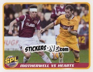 Sticker Motherwell vs Heart of Midtothian