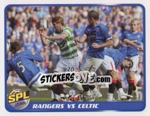 Sticker Rangers vs Celtic - Scottish Premier League 2009-2010 - Panini