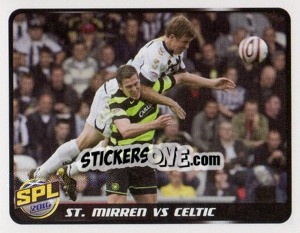 Sticker ST Mirren vs Celtic - Scottish Premier League 2009-2010 n. 371 - Panini