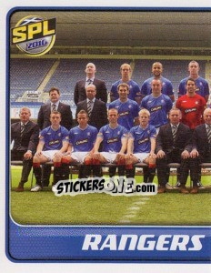 Sticker Rangers Squad - Part 1 - Scottish Premier League 2009-2010 - Panini