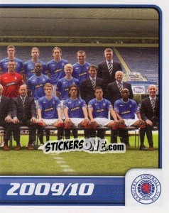 Cromo Rangers Squad - Part 2 - Scottish Premier League 2009-2010 - Panini