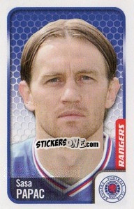 Sticker Sasa Papac - Scottish Premier League 2009-2010 n. 382 - Panini