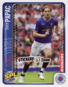 Cromo Sasa Papac - Scottish Premier League 2009-2010 - Panini