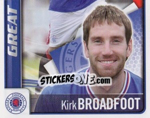Sticker Kirk Broadfoot - Part 2 - Scottish Premier League 2009-2010 n. 386 - Panini