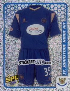 Sticker ST Johnstone Home Kit - Scottish Premier League 2009-2010 - Panini