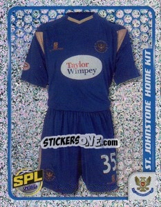 Sticker ST Johnstone Home Kit - Scottish Premier League 2009-2010 n. 410 - Panini