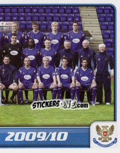 Sticker ST Johnstone Squad - Part 2 - Scottish Premier League 2009-2010 - Panini