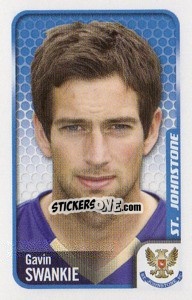 Sticker Gavin Swankie - Scottish Premier League 2009-2010 n. 440 - Panini